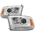 Picture of xTune Dodge Ram 13-17  w- Factory Projector LED OEM Style Headlight - Chrome HD-JH-DR13-OE-C