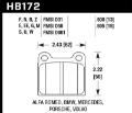 Picture of Hawk Porsche 911 M-Caliper Black Race Brake Pads