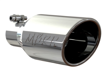 Picture of MBRP Universal Tip 4-5 O-D- Angle Rolled End 2-5 Inlet 11in Length - T304