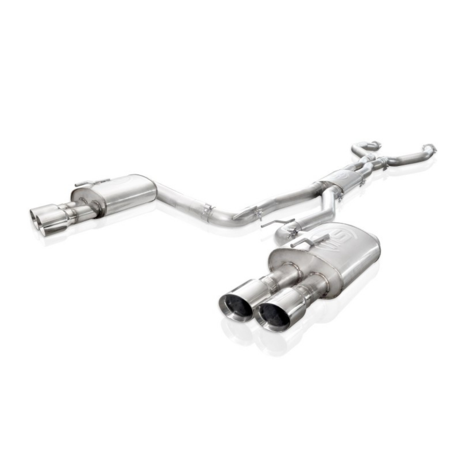 Picture of Stainless Works 2008-09 Pontiac G8 GT 3in Catback Systemt X-Pipe Turbo Chambered Muffler 3-5in Tips