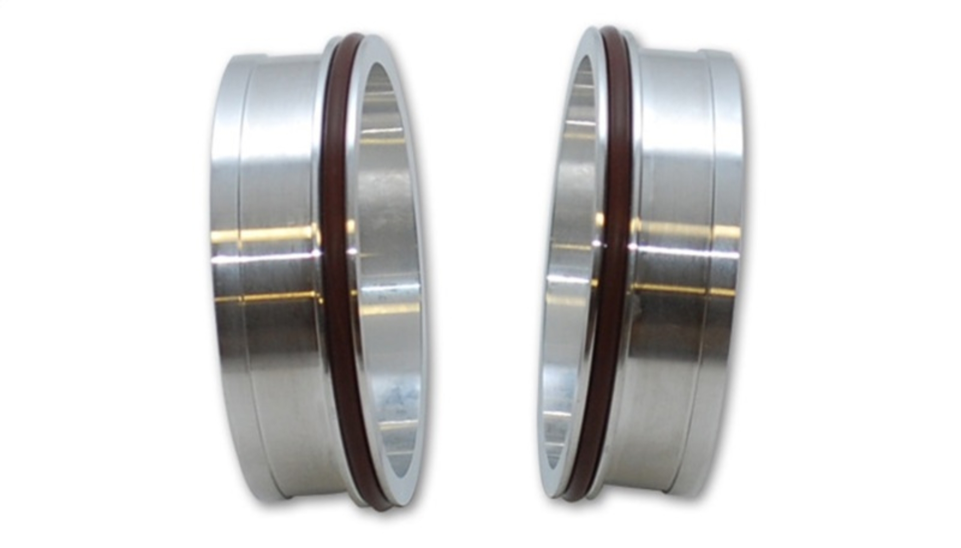 Picture of Vibrant Aluminum Weld Ferrules w- O-Rings for 5in OD Tubing - Sold in Pairs