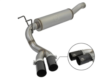 Picture of aFe Rebel Series 3-1-2in 409 SS Cat-Back Exhaust System w-Black Tip RAM 2500-3500 14-17 V8 6-4L