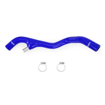 Picture of Mishimoto 03-04 Ford F-250-F-350 6-0L Powerstroke Lower Overflow Blue Silicone Hose Kit