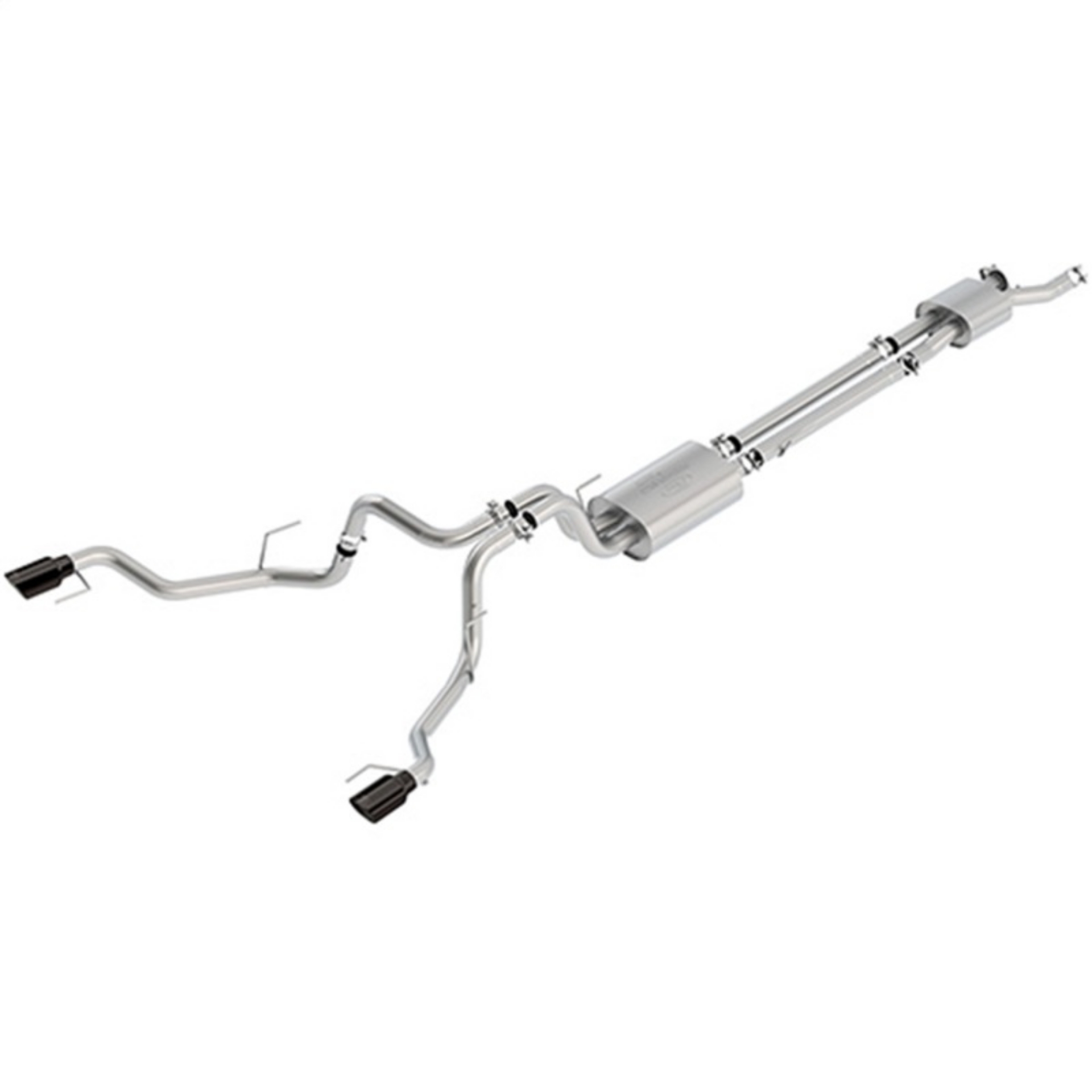 Picture of Ford Racing 2017 Ford Raptor 3-5L Touring Cat-Back Exhaust System w- Black Tips No Drop Ship