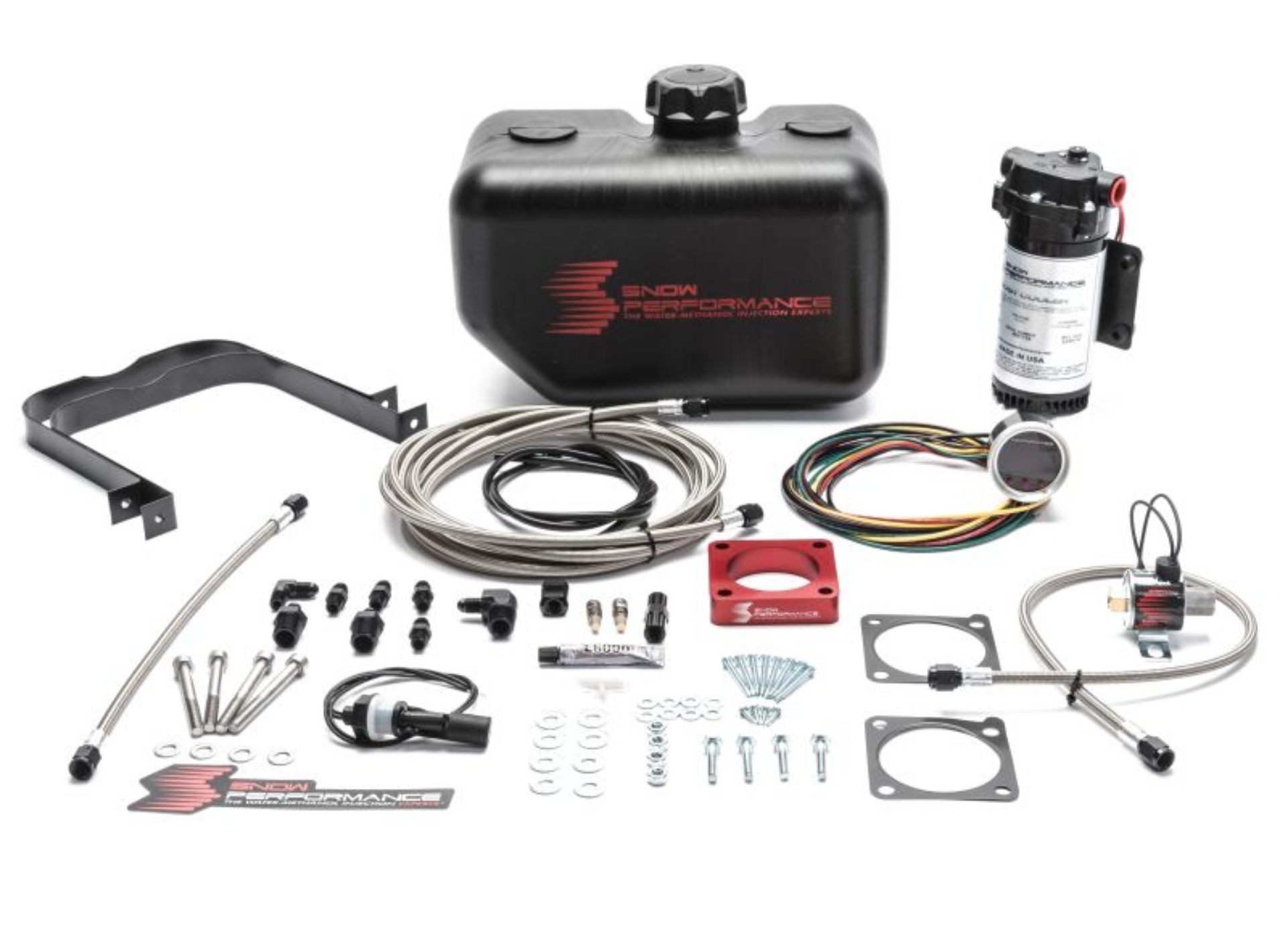 Picture of Snow Performance 08-15 Evo Stg 2 Boost Cooler Water Injection Kit w-SS Braid Line & 4AN Fittings