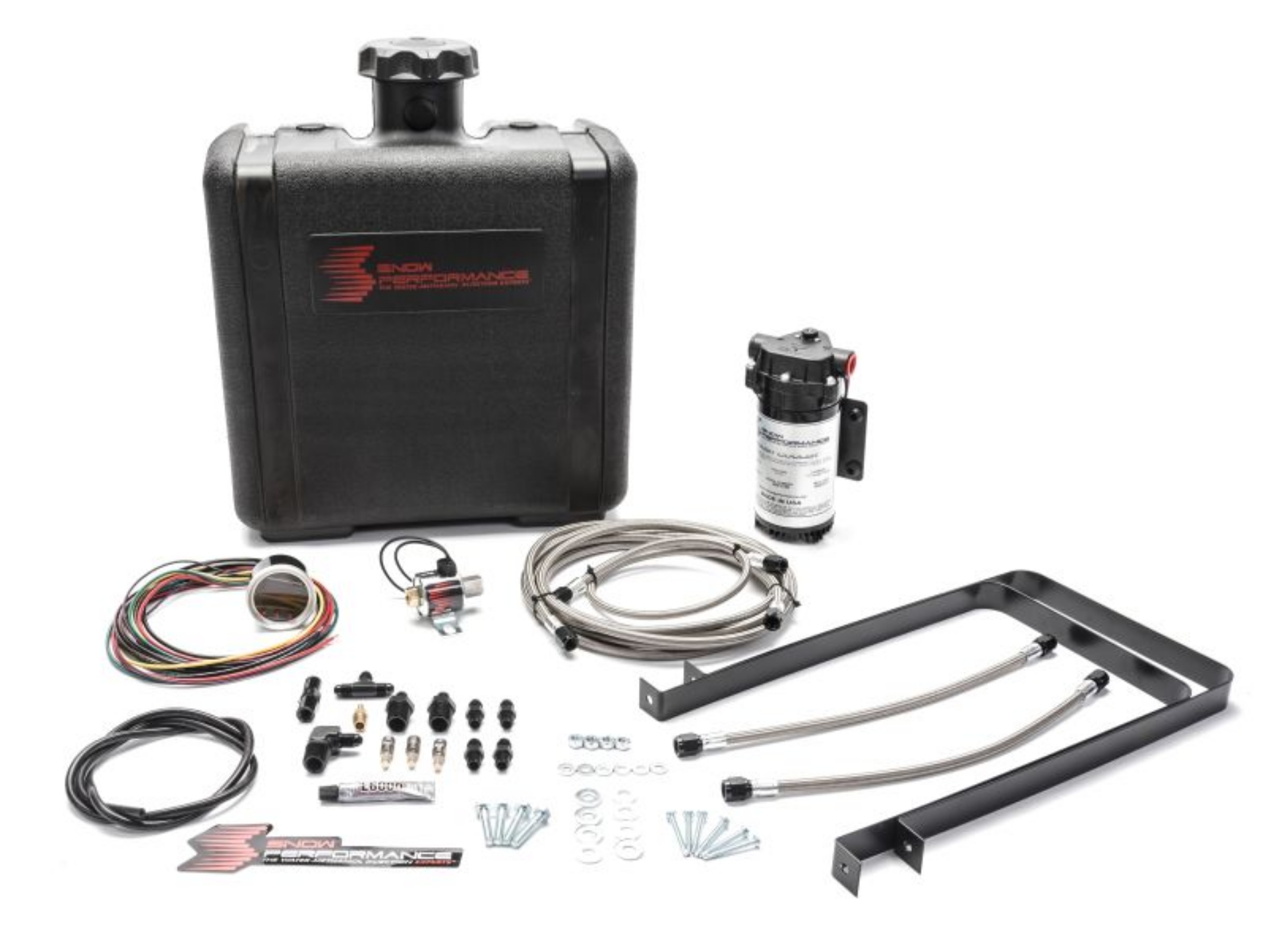 Picture of Snow Performance 07-17 Cummins 6-7L Stg 2 Boost Cooler Water Injection Kit SS Braid Line & 4AN