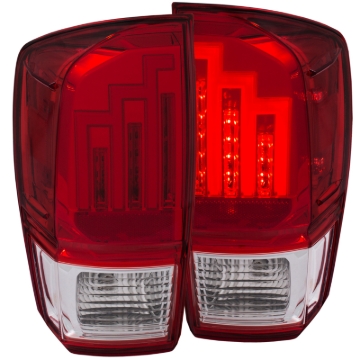 Picture of ANZO 2016-2017 Toyota Tacoma LED Taillights Red-Clear