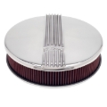Picture of Edelbrock Air Cleaner Classic Series Round Aluminum Top Cloth Element 14In Dia X 3 9In Polished
