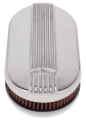 Picture of Edelbrock Air Cleaner Classic Series Oval Aluminum Top Cloth Element 17 5In X 9 35In X 3 9In