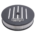 Picture of Edelbrock Air Cleaner Racing Series Round Aluminum Top Cloth Element 14In Dia X 3 125In Dropped Base