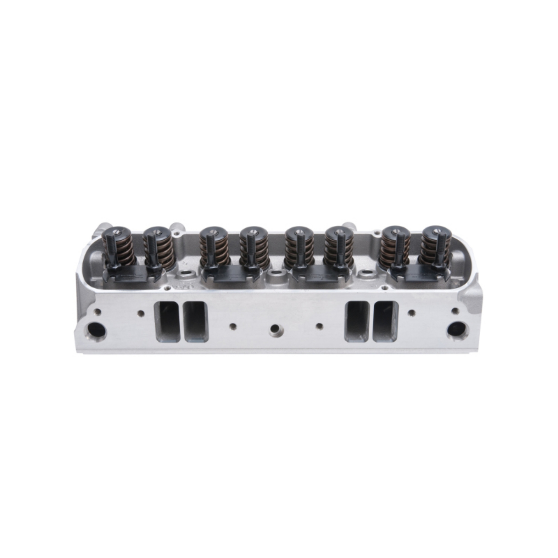 Picture of Edelbrock Cylinder Head Pontiac Performer D-Port 87cc Chambers for Hydraulic Roller Cam Complete