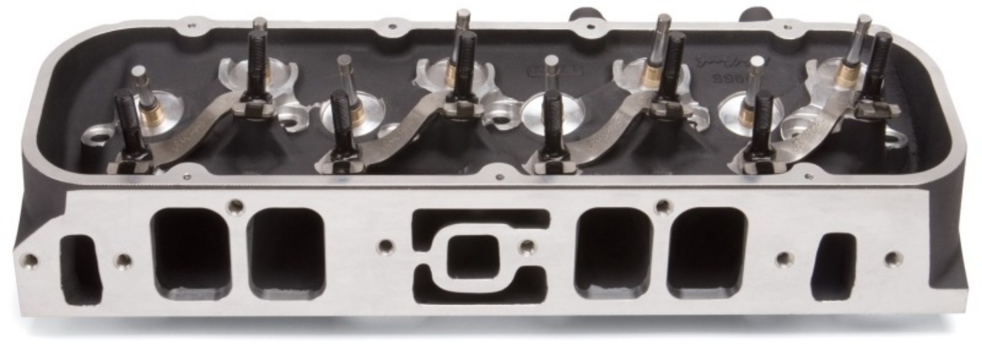 Picture of Edelbrock Single Marine BBC Rect Port Head w- Valves