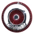 Picture of Edelbrock Air Filter Pro-Flo Series Conical 3 7In Tall Red-Chrome