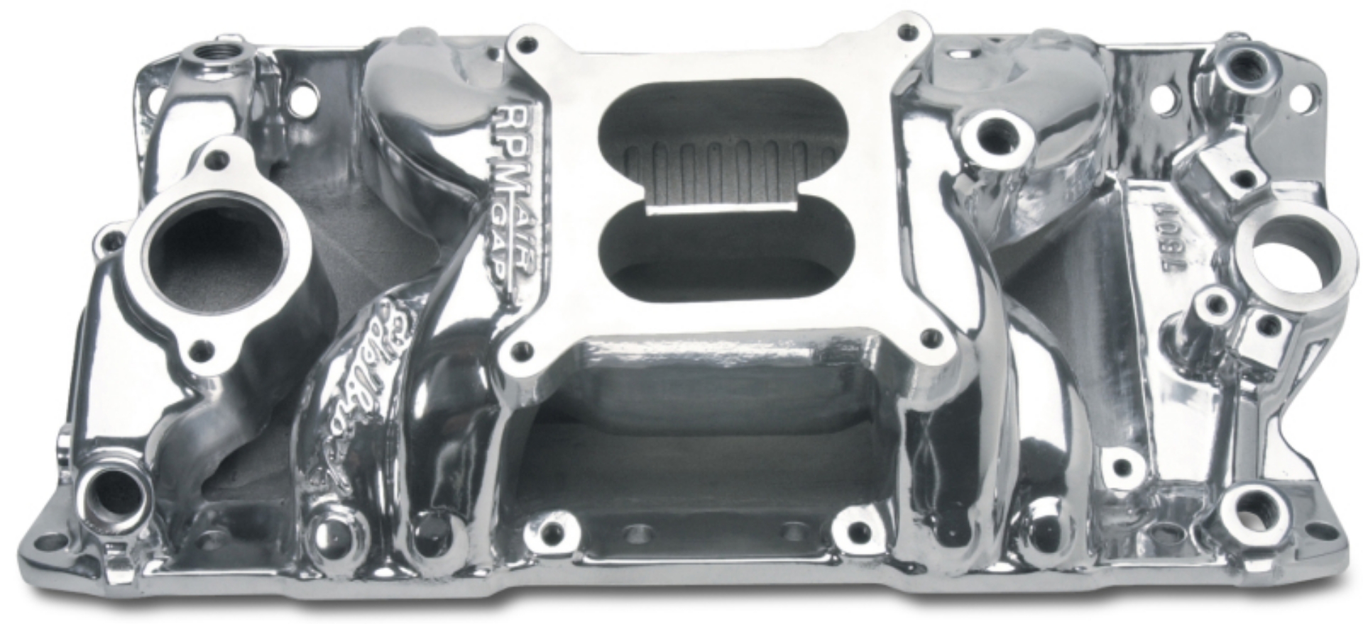 Picture of Edelbrock Polished S-B Chevy RPM Air-Gap Manifold