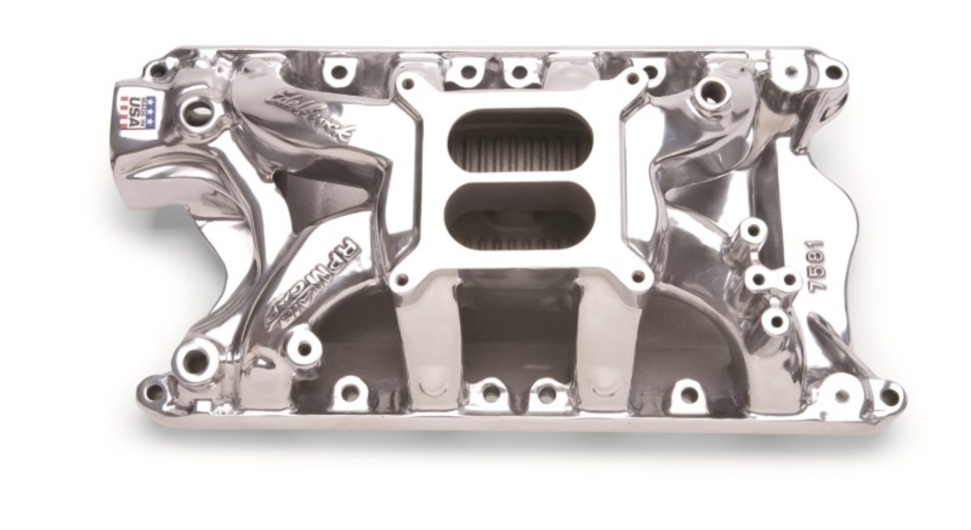 Picture of Edelbrock Polished Ford 351 RPM Air Gap Manifold