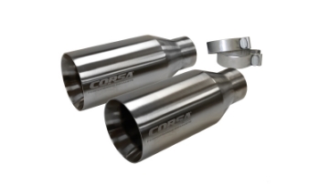 Picture of Corsa 2017-2020 Ford F-150 Raptor 3in Inlet - 5in Outlet Satin Polished Tip Kit For Corsa Exh Only