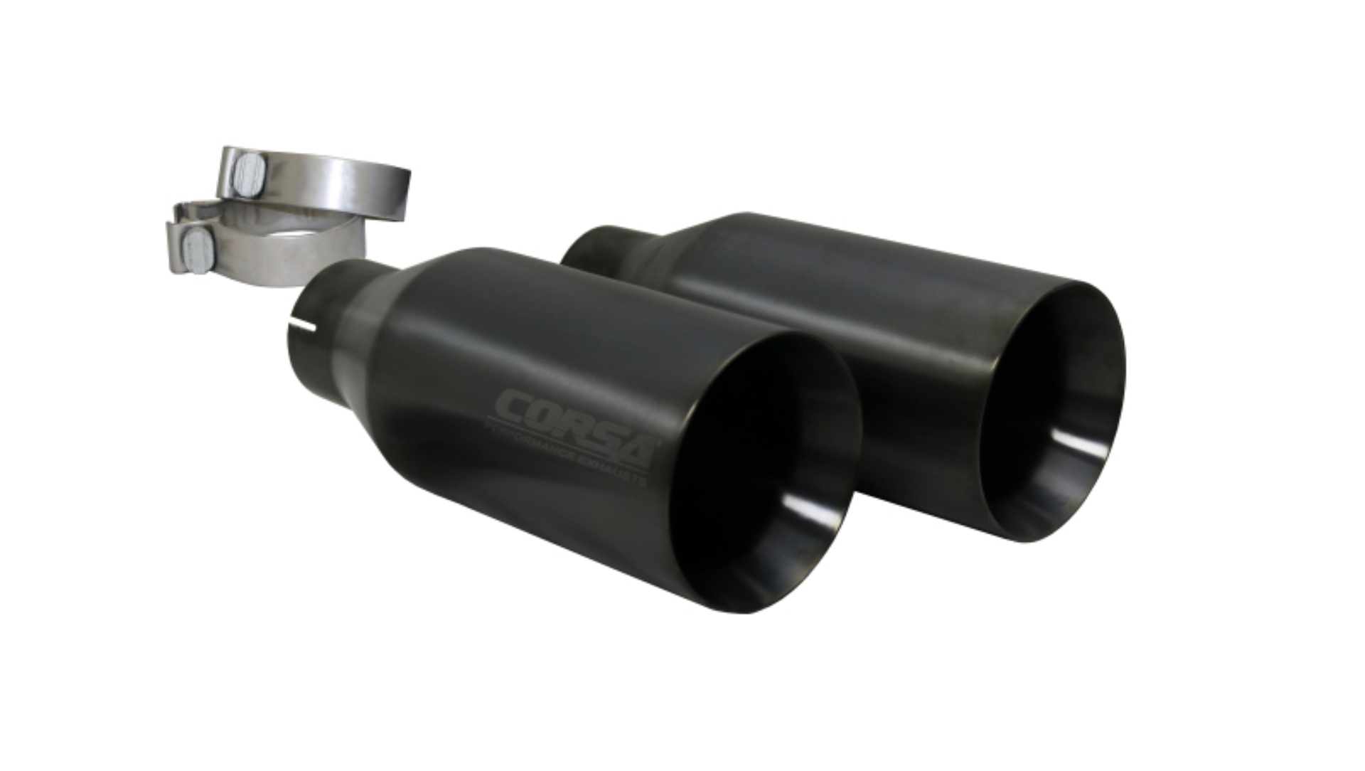 Picture of Corsa 2017-20 Ford F-150 Raptor 3in Inlet - 5in Outlet Gunmetal PVD Tip Kit For Corsa Exhaust Only
