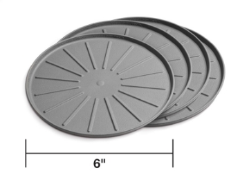 Picture of WeatherTech Round Coaster Set 6in- - Grey Set of 4