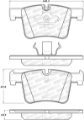 Picture of StopTech 14-16 BMW 228i Street Performance Front Brake Pads