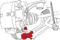 Picture of SPC Performance 2016+ Honda Civic Front Adjustable Lower Ball Joint -1-0 deg Does Not Fit Type R
