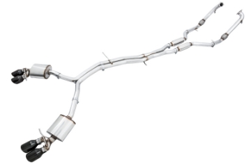 Picture of AWE Tuning Audi B9 S4 SwitchPath Exhaust - Non-Resonated Black 102mm Tips