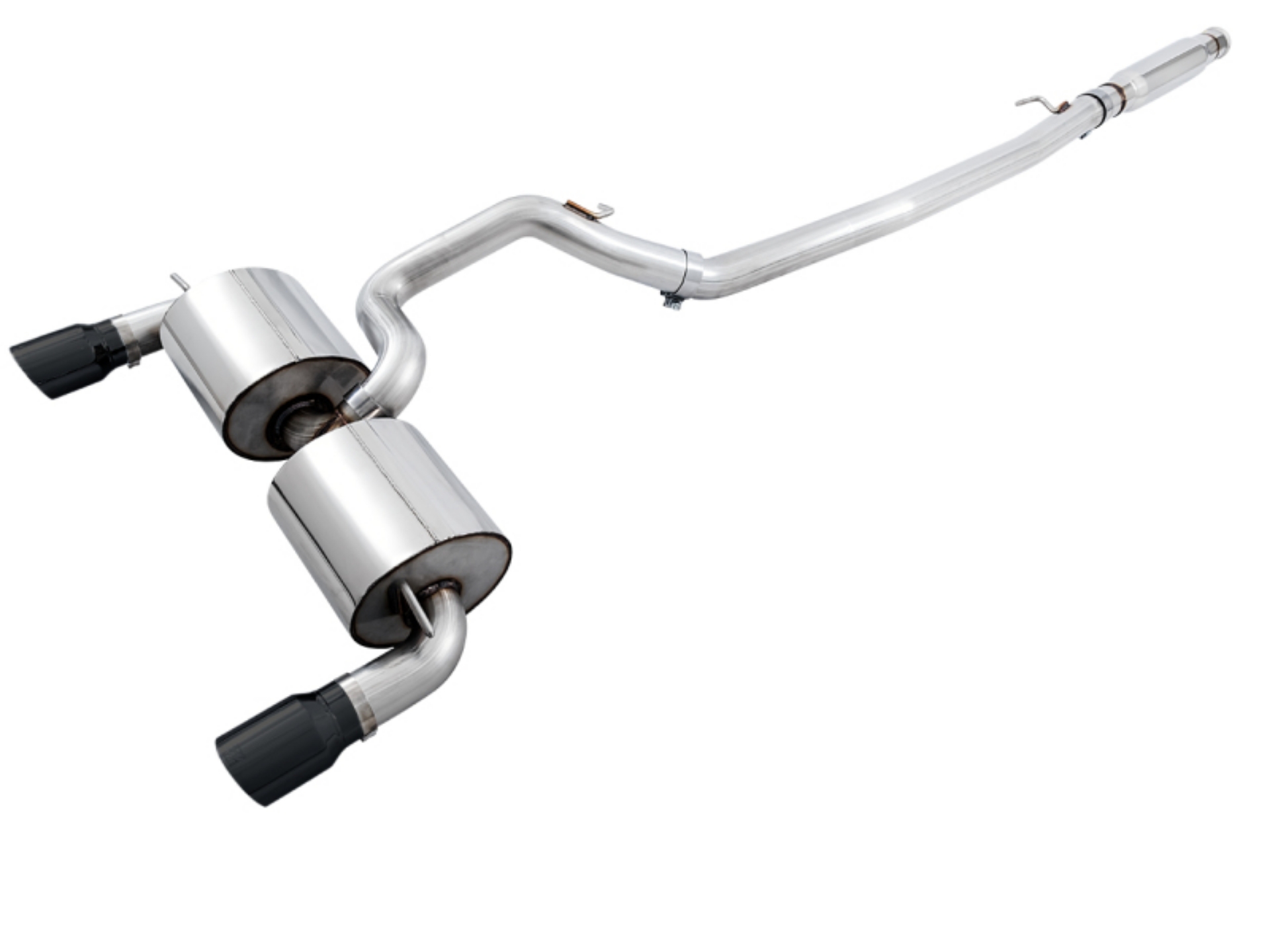 Picture of AWE Tuning Ford Focus RS Touring Edition Cat-back Exhaust - Resonated - Diamond Black Tips