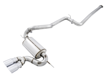Picture of AWE Tuning Ford Focus ST Touring Edition Cat-back Exhaust - Non-Resonated - Chrome Silver Tips