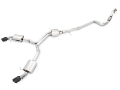 Picture of AWE Tuning Audi B9 A4 Touring Edition Exhaust Dual Outlet - Diamond Black Tips Includes DP