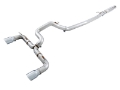 Picture of AWE Tuning Ford Focus RS Track Edition Cat-back Exhaust - Chrome Silver Tips