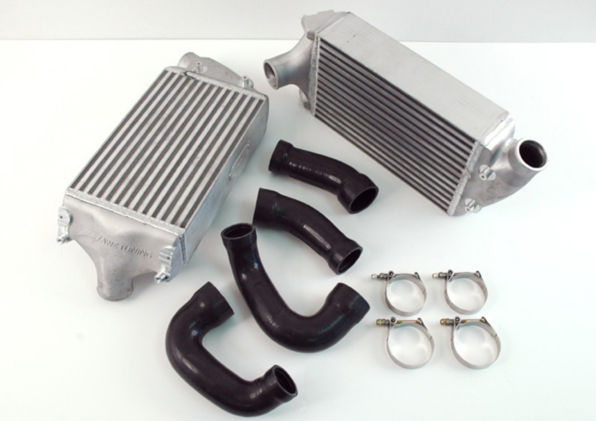 Picture of AWE Tuning 997TT-GT2 Performance Intercoolers - Black Hoses