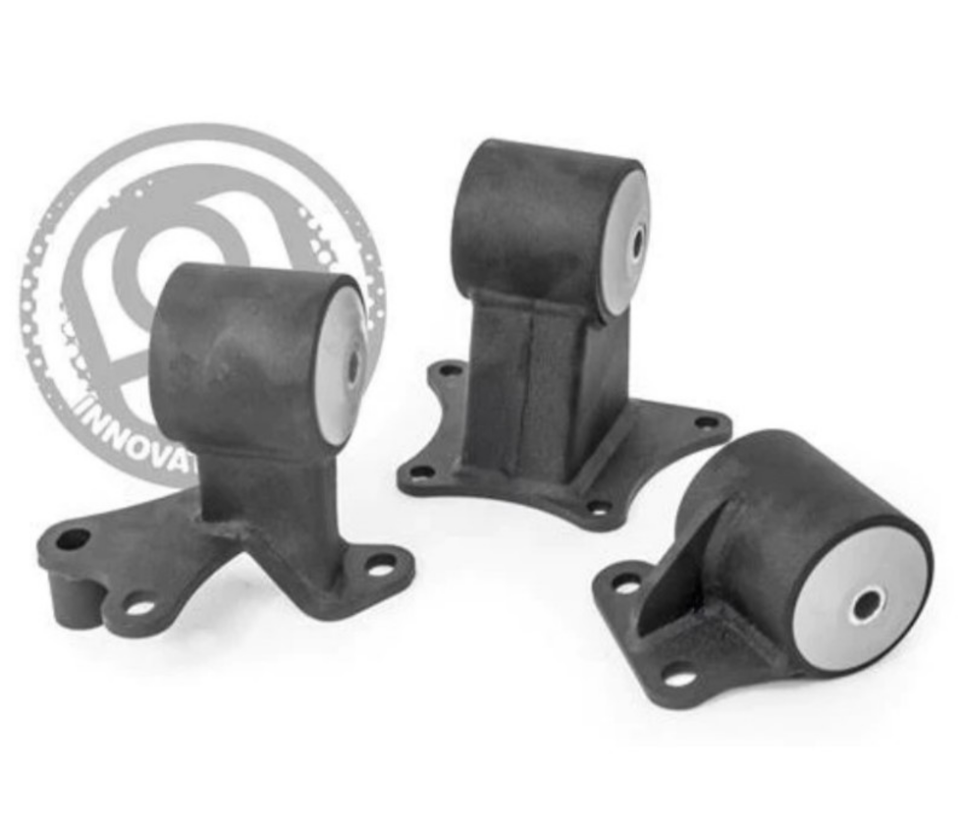 Picture of Innovative 94-97 Accord H-F Series Black Steel Mounts 85A Bushings Auto to Manual