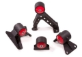 Picture of Innovative 07-13 Mitsubishi Evolution 4B11T Black Steel Mounts 85A Bushings