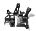 Picture of Innovative 94-01 Integra J-Series Black Steel Mounts 95A Bushings w- Alt- Relocation Bracket