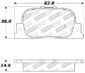 Picture of StopTech Performance 05-08 Scion tC Rear Brake Pads