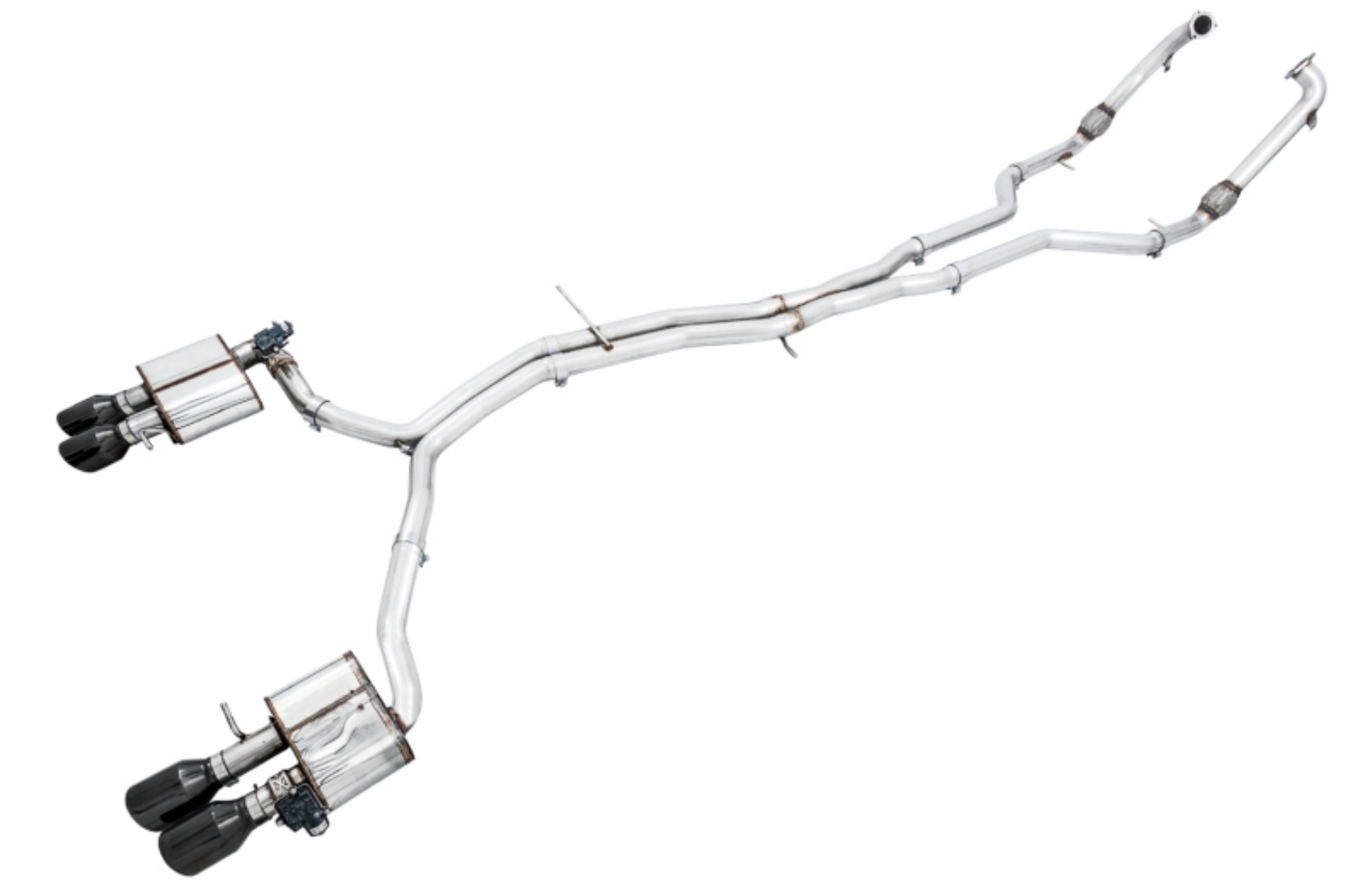 Picture of AWE Tuning Audi B9 S5 Coupe SwitchPath Exhaust w- Diamond Black Tips 90mm