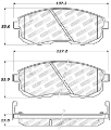 Picture of StopTech Performance 02-05 350z - 03-04 G35 - 03-05 G35X Front Brake Pads