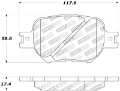 Picture of StopTech Performance 05-08 Scion tC- 01-05 Celica GT- 00-05 Celica GT-S Front Brake Pads