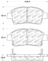 Picture of StopTech Performance 00-05 Celica GT-S Rear Brake Pads