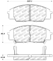 Picture of StopTech Performance 00-09 S2000-06+ Civic Si-02-06 RSX-S non base Front Brake Pads