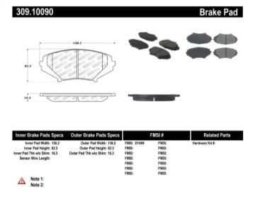 Picture of StopTech Performance 04-07 RX-8 Front Pads