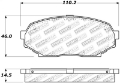 Picture of StopTech Performance 90-93 Mazda Miata Front Brake Pads D525