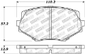 Picture of StopTech Performance 94-97-99-05 Miata w-Normal Suspension Front Brake Pads D635