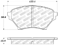 Picture of StopTech Performance 01-05 Miata w- Sport Suspension Front Brake Pads D890