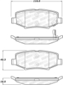 Picture of StopTech Street Touring 07-17 Jeep Wrangler Rear Brake Pads