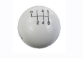 Picture of Ford Racing 15-19 Mustang GT350 White 6-Speed Shift Knob