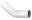 Picture of AEM 3-50in Diameter Aluminum 45 Degree Bend Tube