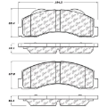 Picture of StopTech 10-14 Ford F-150 Street Performance Front Brake Pads