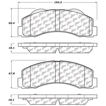 Picture of StopTech 10-14 Ford F-150 Street Performance Front Brake Pads