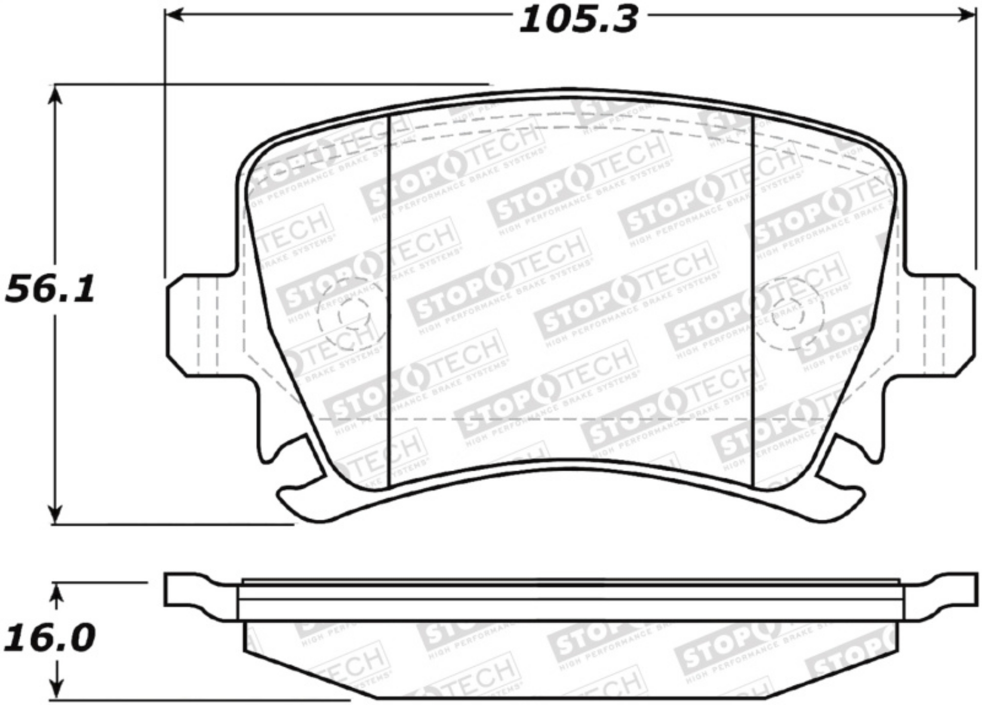 Picture of StopTech Performance 08-13 Audi S3 Rear Brake Pads