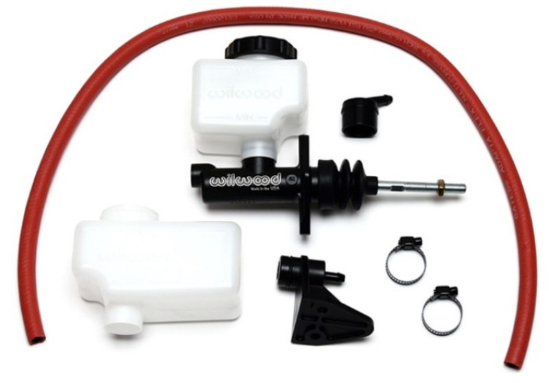 Picture of Wilwood Short Remote M-C Kit 1-1-8in Bore 3-8in-24 Banjo Outlet